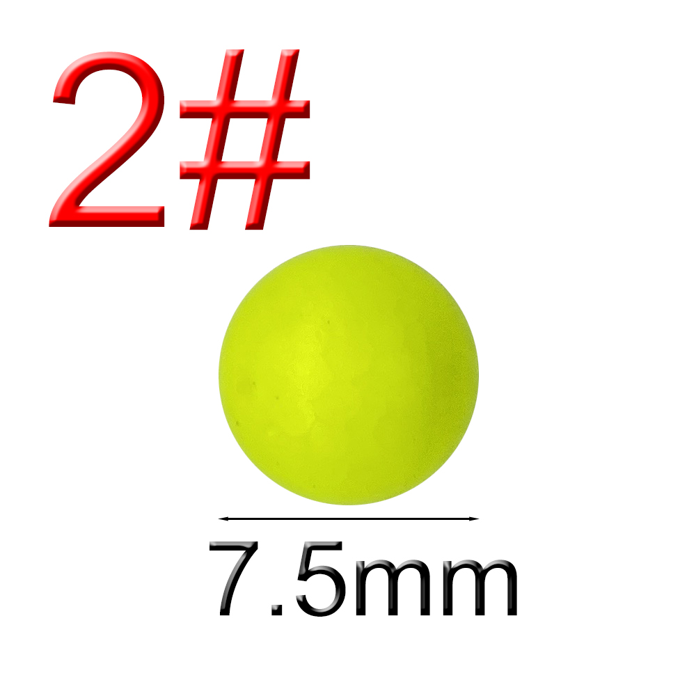 1 # -10 # EPS Float Ball Foam Ball Opvallende bonen Gemodificeerde Float Ball Float Sferische boei Vistuig Heldere kleuren: Licht Geel