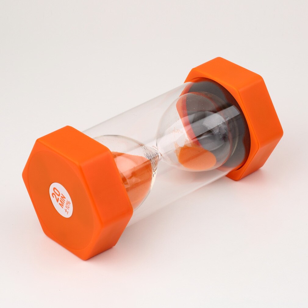 20 Minute Hourglass Egg Timer Orange Perfect For Cooking, Playing Games Or Practicing Timing Hourglass Home Accessories