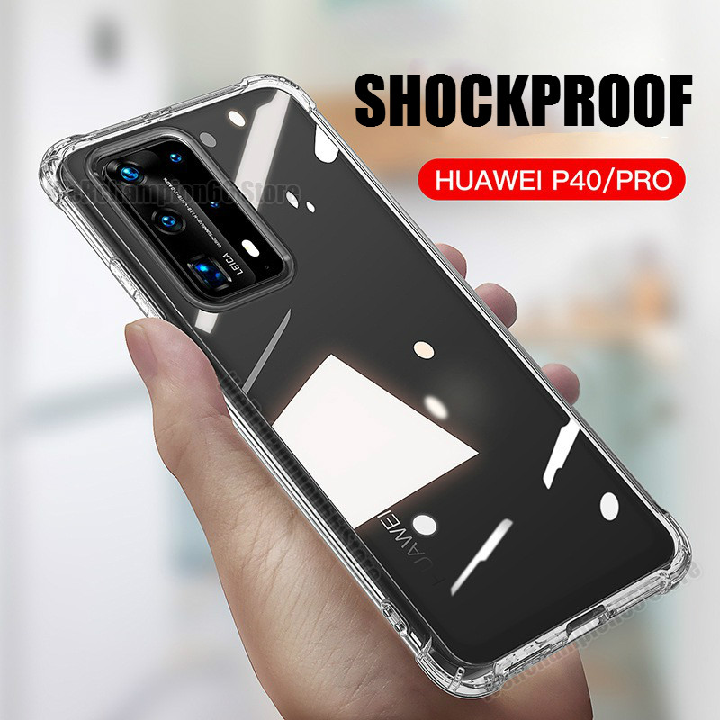 Custodia in Silicone trasparente antiurto per Huawei Honor 9A 20 custodia in TPU per Huawei P40 Pro Plus Lite P30 Y9 Prime 2019