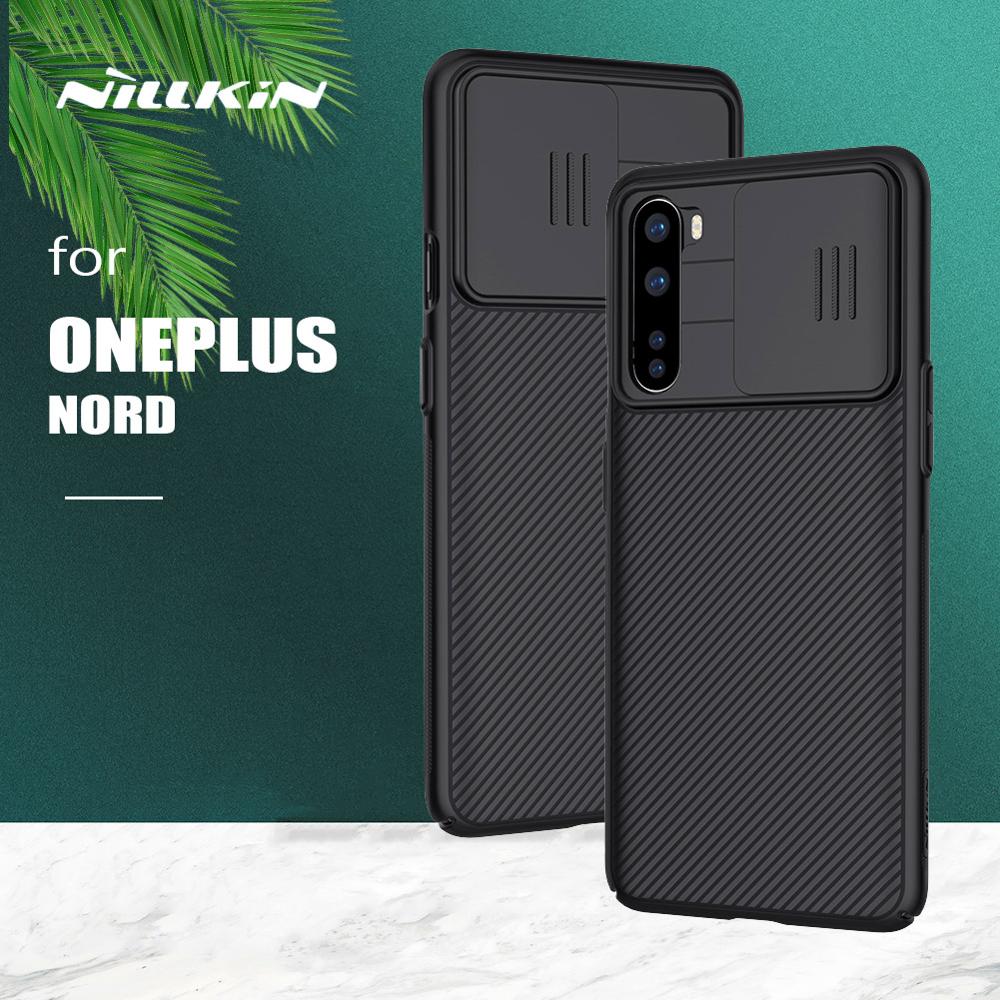 per Oneplus Nord Caso Nillkin CamShield Caso Macchina Fotografica Diapositiva glassato scudo Uno Più Nord Dura del PC Della Copertura Posteriore per Oneplus nord Caso