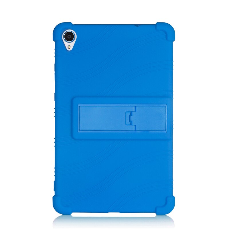 Coque en Silicone souple pour Lenovo Tab M8 FHD, avec film et stylo: navy