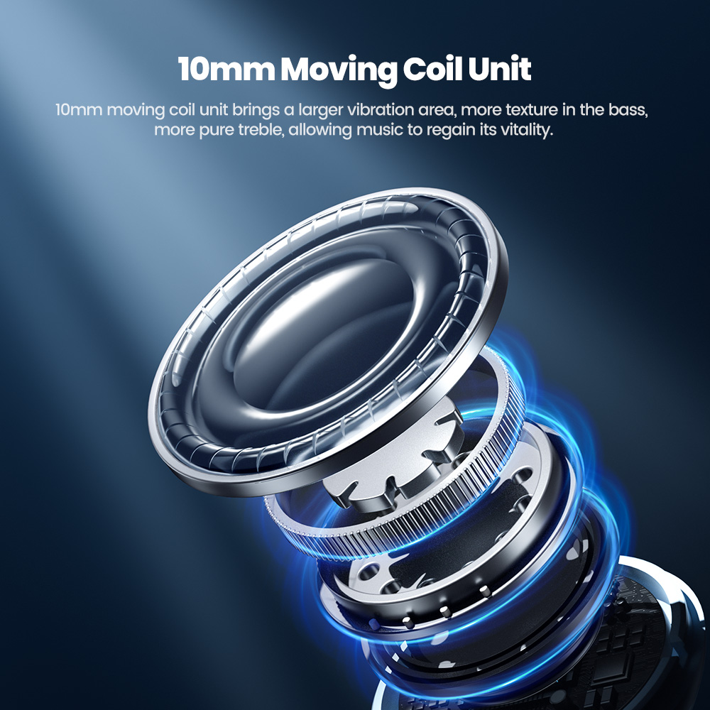 Toocki XA96 Oortelefoon Bluetooth 5.3 Draadloze hoofdtelefoon Snel opladen Touch Control Oordopjes HiFi Stereo Lange batterij Sportheadset