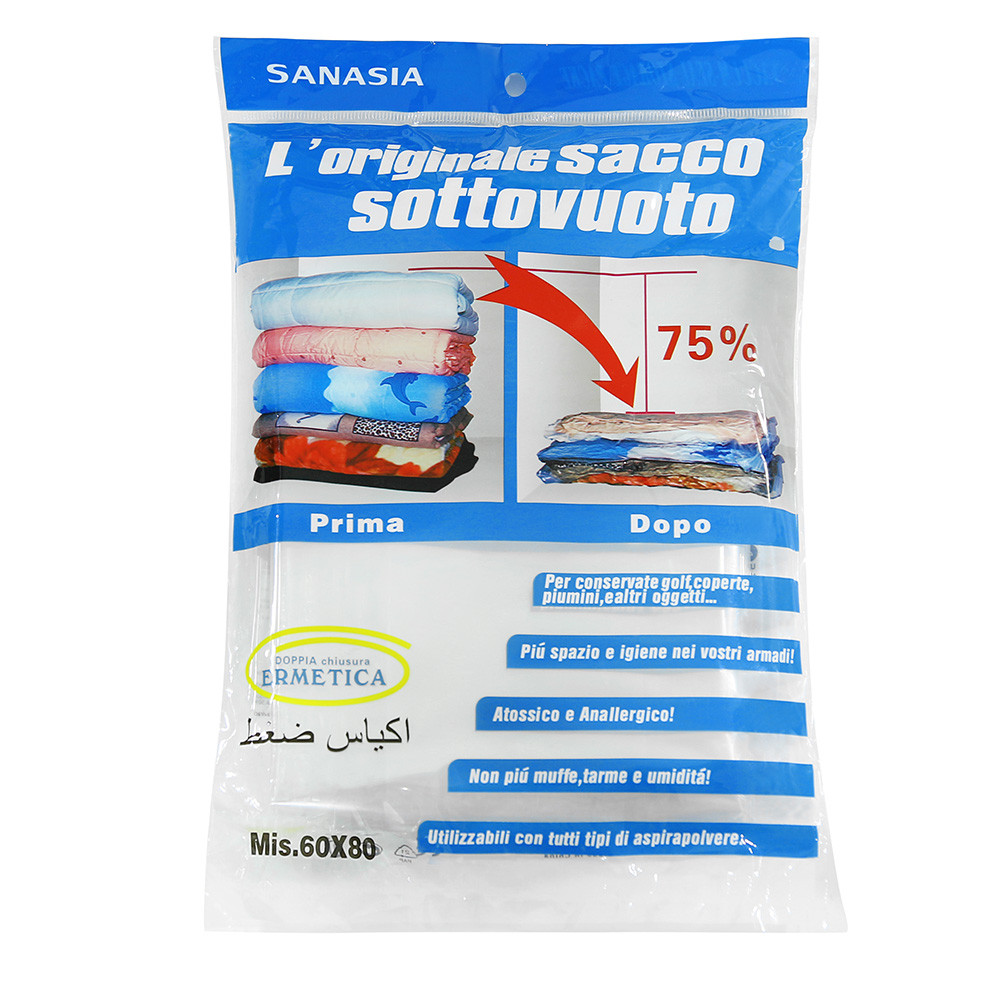 Vacuum Storage Bag For Clothes Transparent Foldable Extra Large Seal Compressed Organizer Bag Reusable Space Saving Bag#T2: 60x80