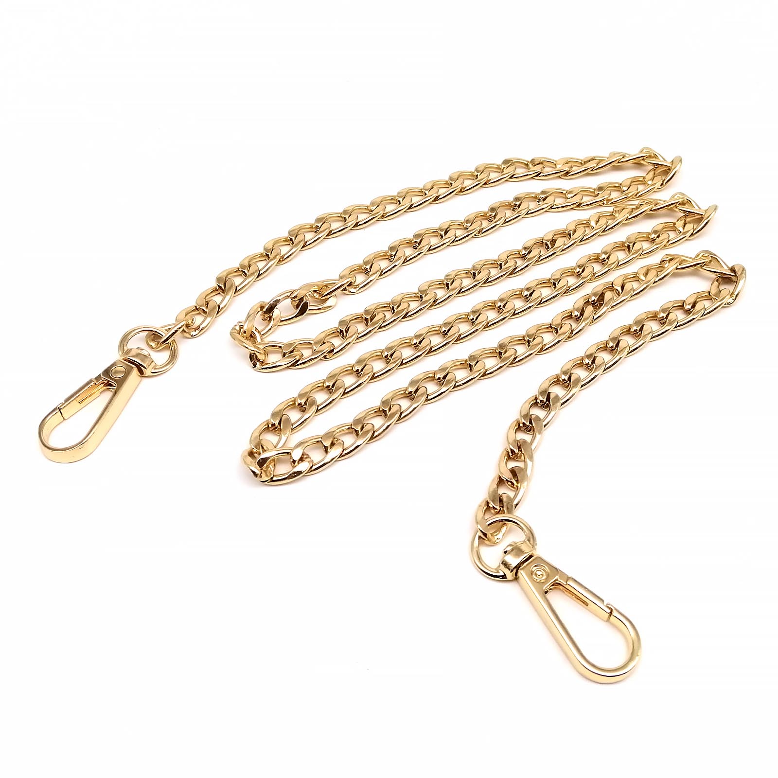 Metalen 60/120Cm Dubbele Gesp Clip Handtas Tas Tas Accessoires Leren Tas Riem Handvat Schouder Vervanging Reparatie Diy: 3 # / Goud