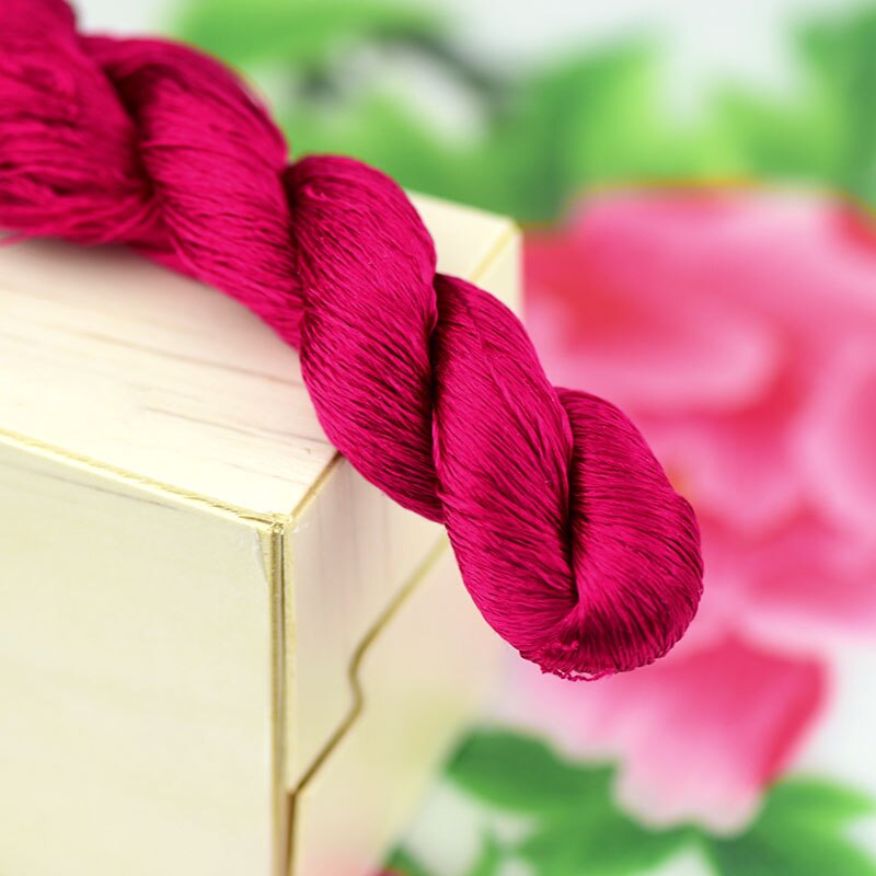 silk embroidery thread / 100% silk thread /hand embroidery embroider cross stitch/rose redseries/8 gradient colors: 6