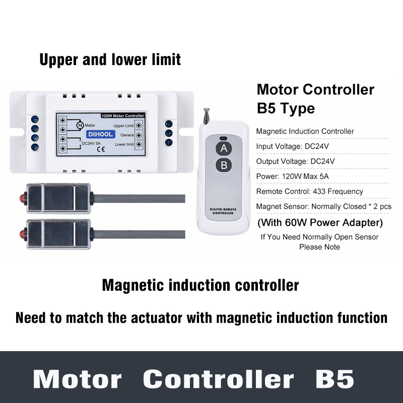 DC24V Motor- Regler Elektrische linear Antrieb Hebe Spalte Regler AC 110V 220V 60W 120W Fernbedienung