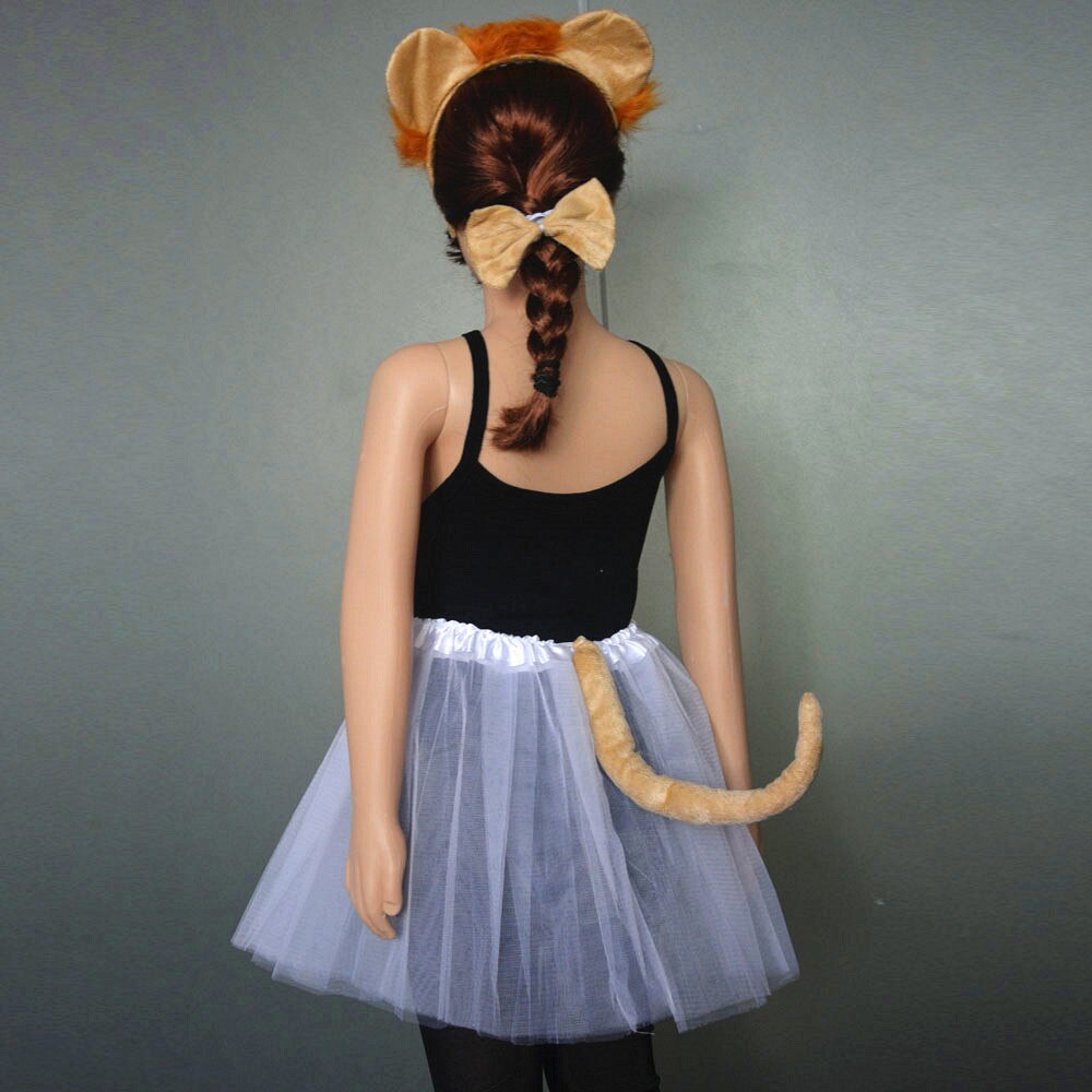 Costume de taureau, vache, Lion, pour enfants et adultes, bandeau, jupe, nœud papillon, Tutu, fête d&#39;anniversaire, Baby Shower, Halloween