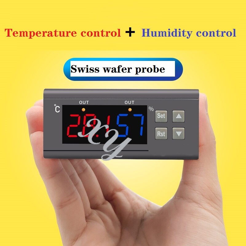 ZY-9080B Intelligent Digital Temperature Humidity Controller Electronic Control Switch for Greenhouse Incubation and Breeding