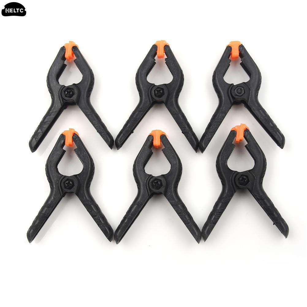 6 Stks/set Micro Toggle Klemmen Lente Clips Plastic Nylon Diy Houtbewerking Lente Klemmen Voor Foto Studio Achtergrond Klem 6.5Cm