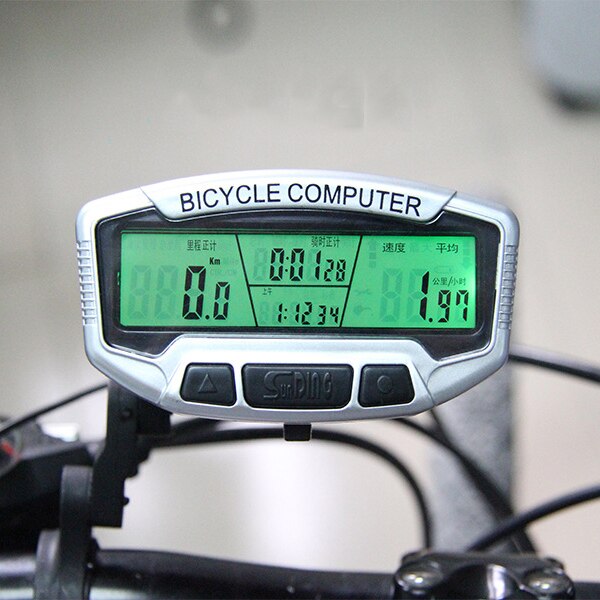 Sunding SD-558A komputer rowerowy przewodowy duży ekran cyfrowy prędkościomierz LCD cyfrowy licznik kilometrów stoper wodoodporny wioślarz podświetlany