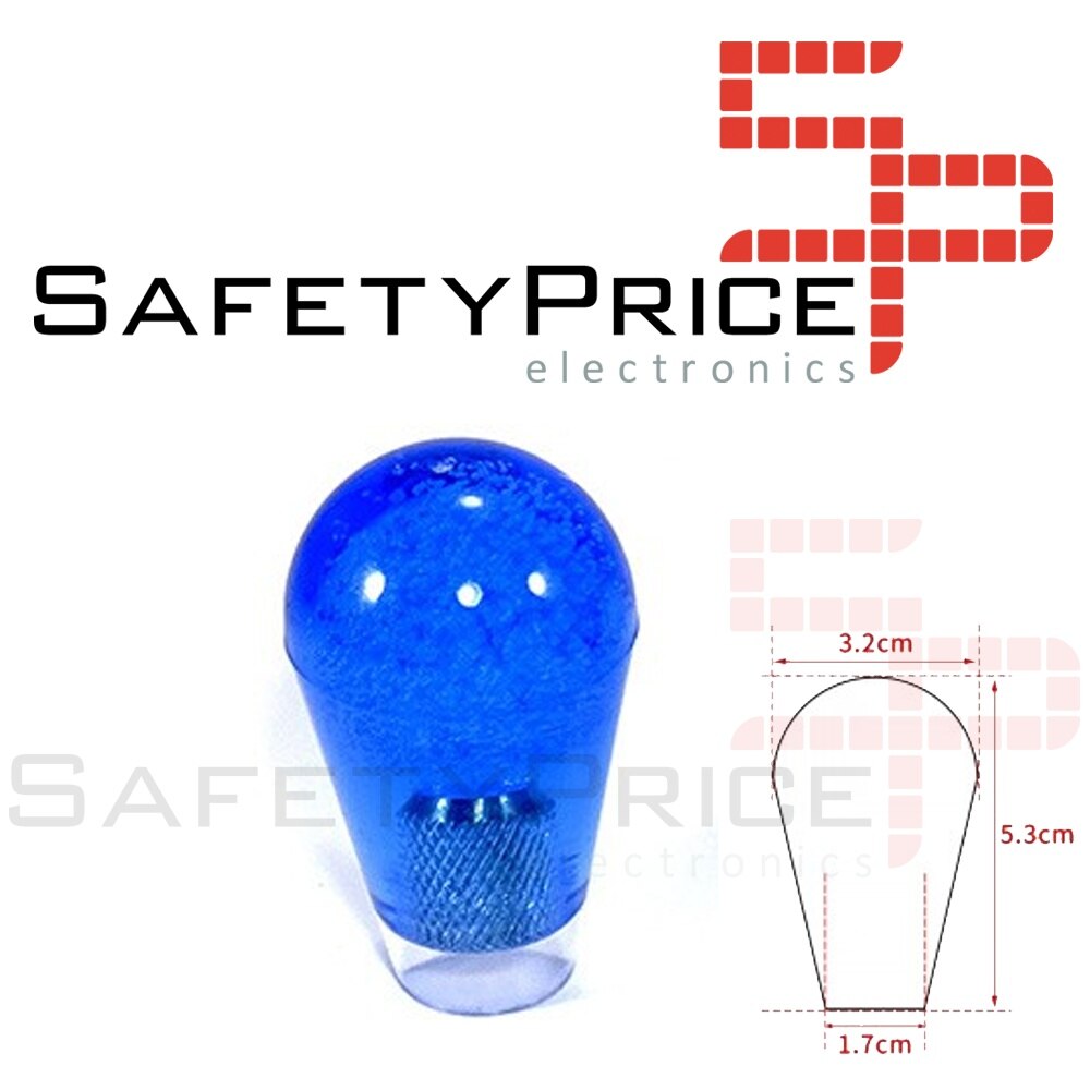 Bate Joystick Ovalado Arcade americano LB-35-N Azul Transparente REF2149