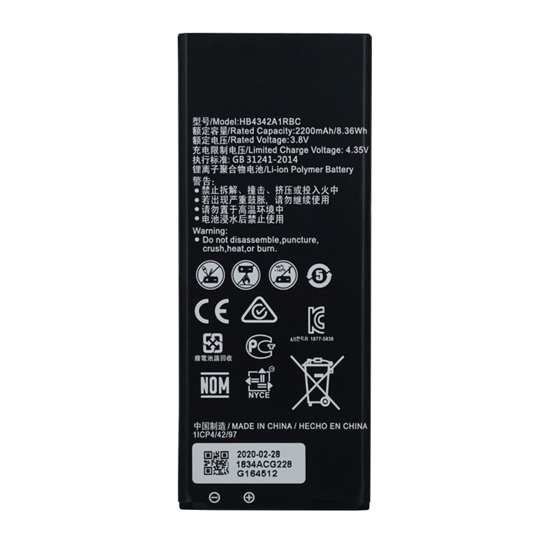 OHD Original 2200mAh HB4342A1RBC Battery For Huawei Y5II Y5 II 2 Ascend 5+ Y6 Honor 4A SCL-TL00 Honor 5A LYO-L21