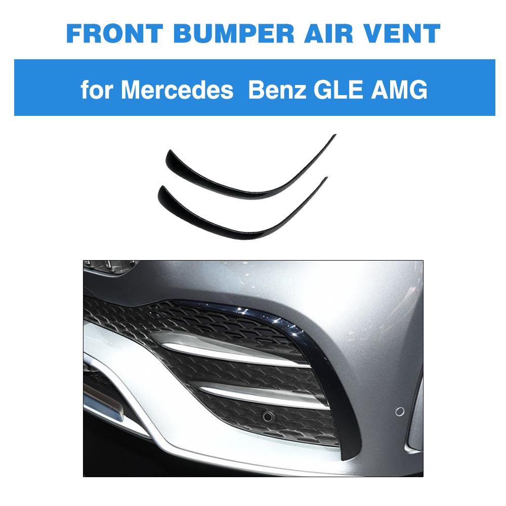 Voorbumper Vinnen Splitters Canards Voor Mercedes-Benz GLE Klasse Sport Voorbumper Splitters ABS Carbon Fiber Look /zwart