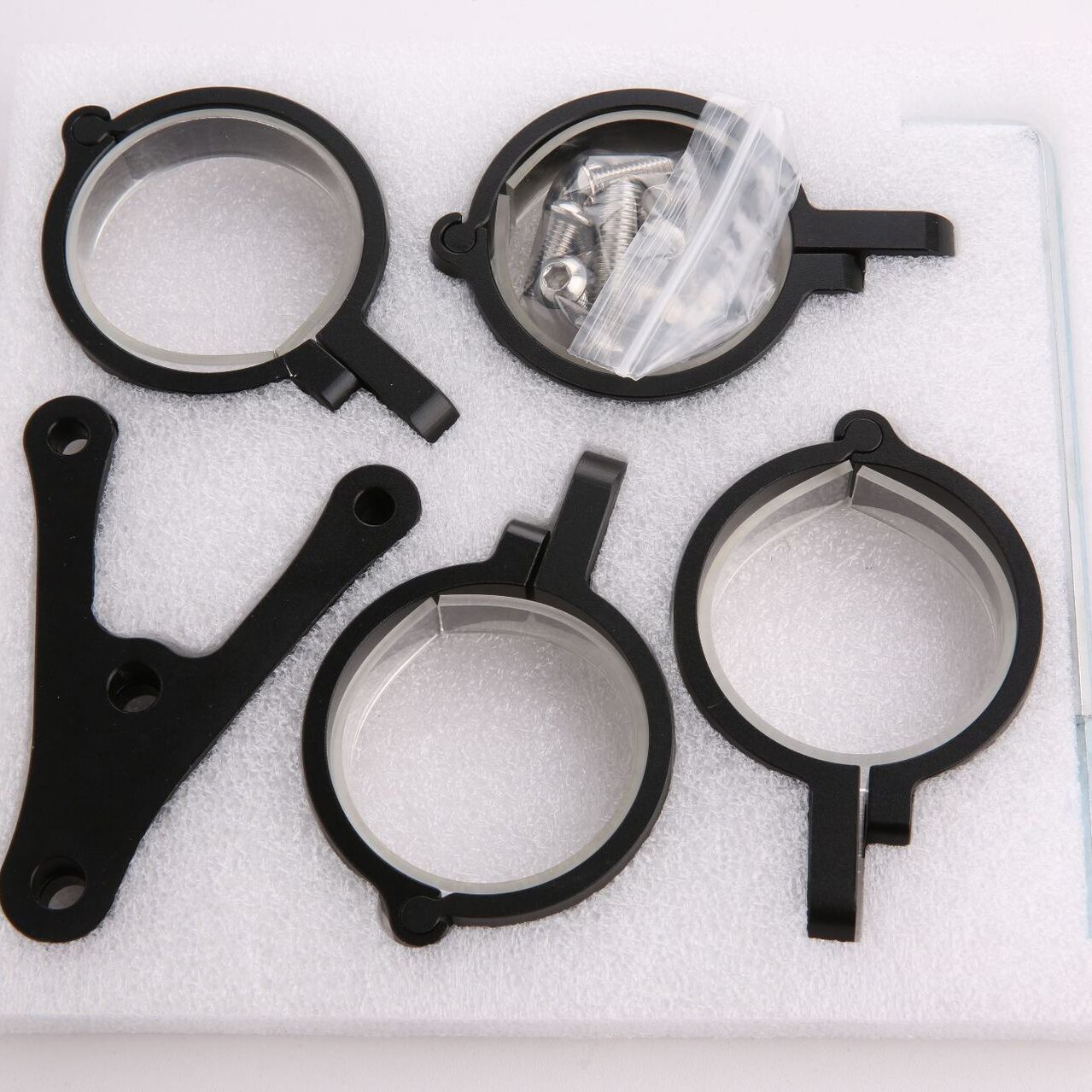 Universal 7-Inch Motorcycle Headlight Mounting Bracket Adjustable Headlight Housing Double Side Bracket for Jeep Wrangler for Ha