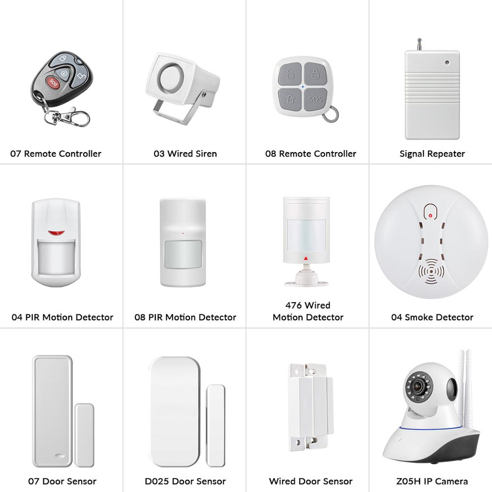 FUERS G90B DIY Alarm Kit Home Security WIFI GSM 2G 3G Alarm System With Wireless Motion Detector Door Sensor Siren Buglar Alarm