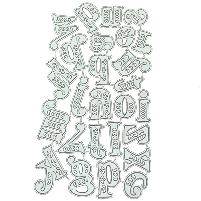 Alphabet Lace Lovely Letter Metal Cutting Dies Foil For DIY Scrapbooking Paper Craft Decor Embossing Card Making