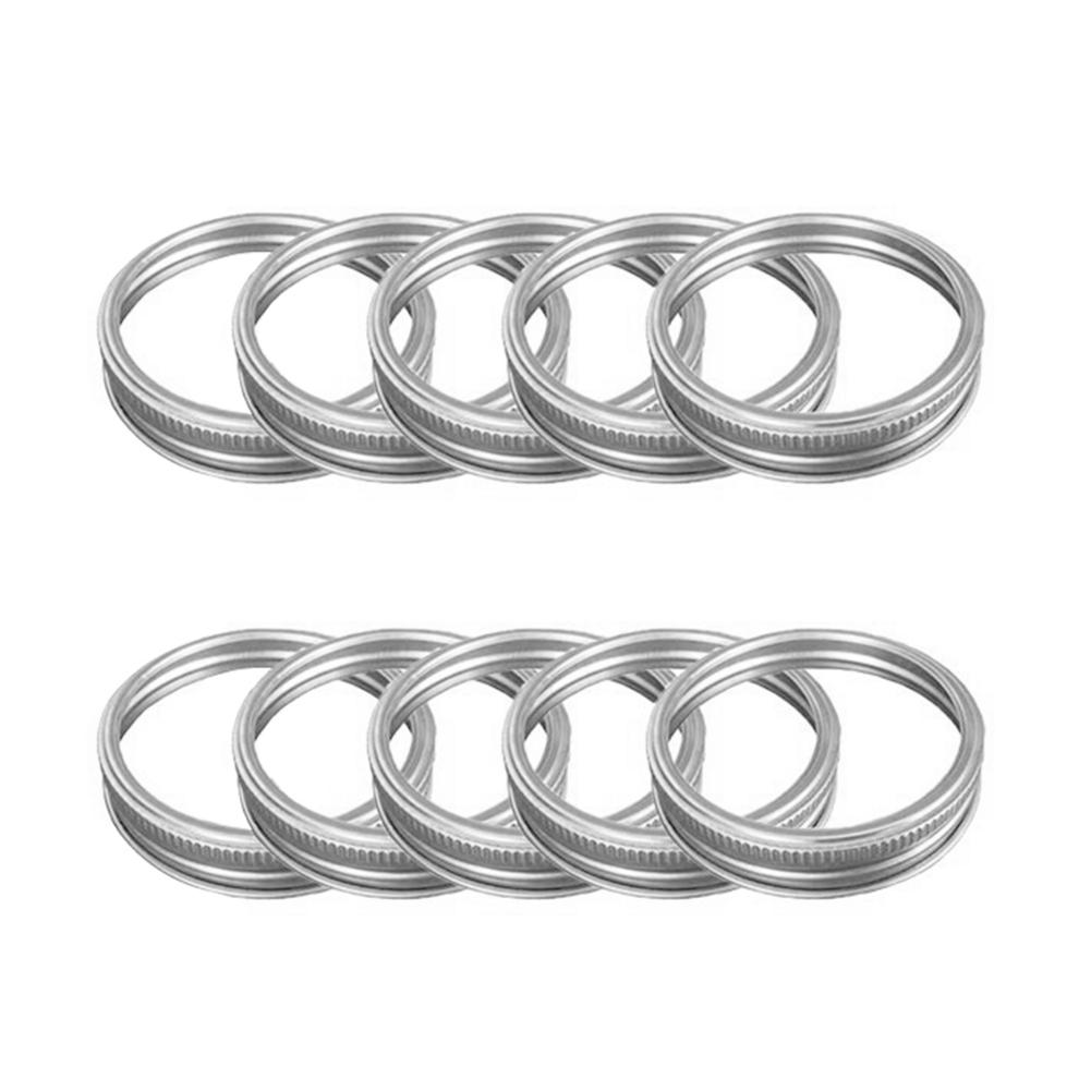 24PCS Regular Mouth Mason Jar Lids And Bands Whorl Leak Proof Mason Canning Jar Caps With Wide Mouth Canning Covers Sealing Ring: 10pc 86mm Circle