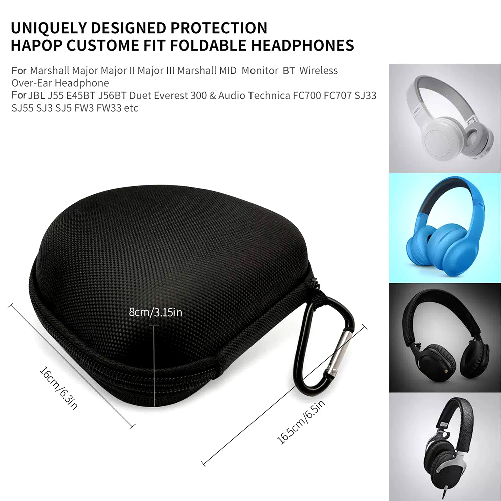 Hoofdtelefoon Box Hard Case Draagtas Box Opbergtas voor Marshall Major 4 3 2 IV III II MID Bluetooth draadloze hoofdtelefoon