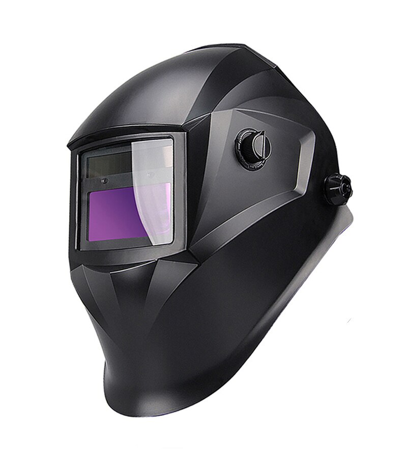 Lange-anhaltende Schweiß Helm Solar- Energie Auto Verdunkelung Schweißen Maske Schweißer Helme/Schweißer Gläser für Schweißer Perücke MIG: Schwarz-E93D