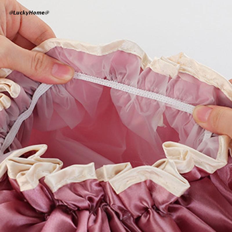 Bonnet de bain épais Double couche, imperméable, pour femmes, accessoires de salle de bain, pour voyage, Spa, hôtel, maison