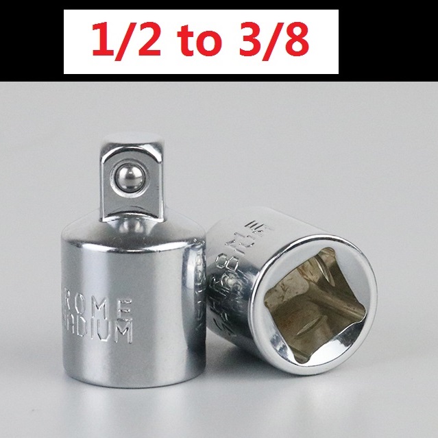 Hülsen Adapter Steckdose Konverter Adapter atz austauschbarer Adapter Ratschen schlüssel aufsatz 1/2 groß 3/8 mittel 1/4 klein: Rose