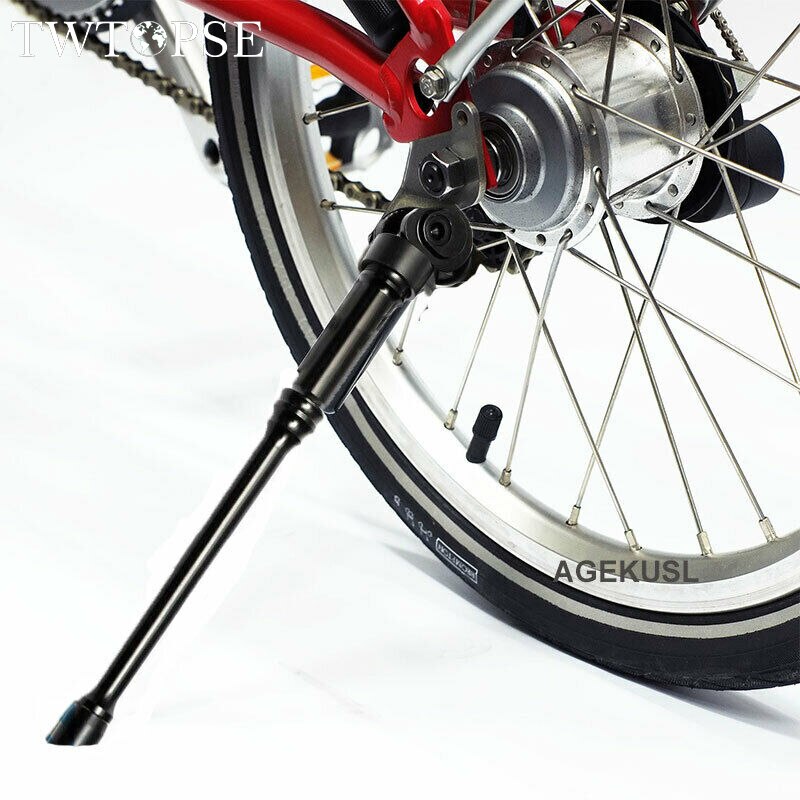 Twtopse aluminiumslegering cykel cykel kickstand til brompton foldecykel cykling 93g cnc letvægts stativ kickstand support