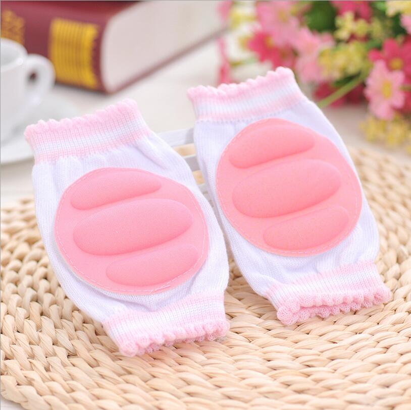 1 Paar Kids Veiligheid Kruipen Elleboog Kneepad Kussen Peuters Baby Meisjes Jongens Knee Pads Protector Veiligheid Mesh Baby Been Warmer: pink