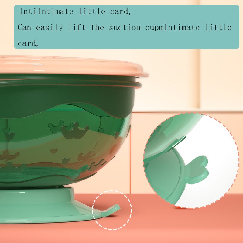 Bébé Paille Bol à Soupe Avec Couvercle Silicone Assiette Formation Complémentaire Bol de Nourriture Pour Bébé accès