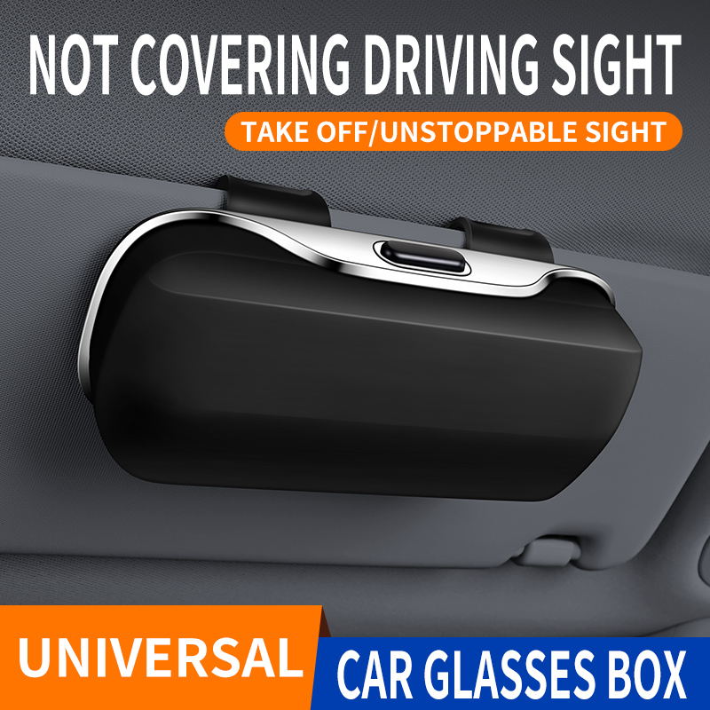 Auto Brillendoos Draagbare Auto Zonnebril Houder In De Auto Rijden Bril Houder Brillenkoker Zonneklep Auto Lenzen Houder