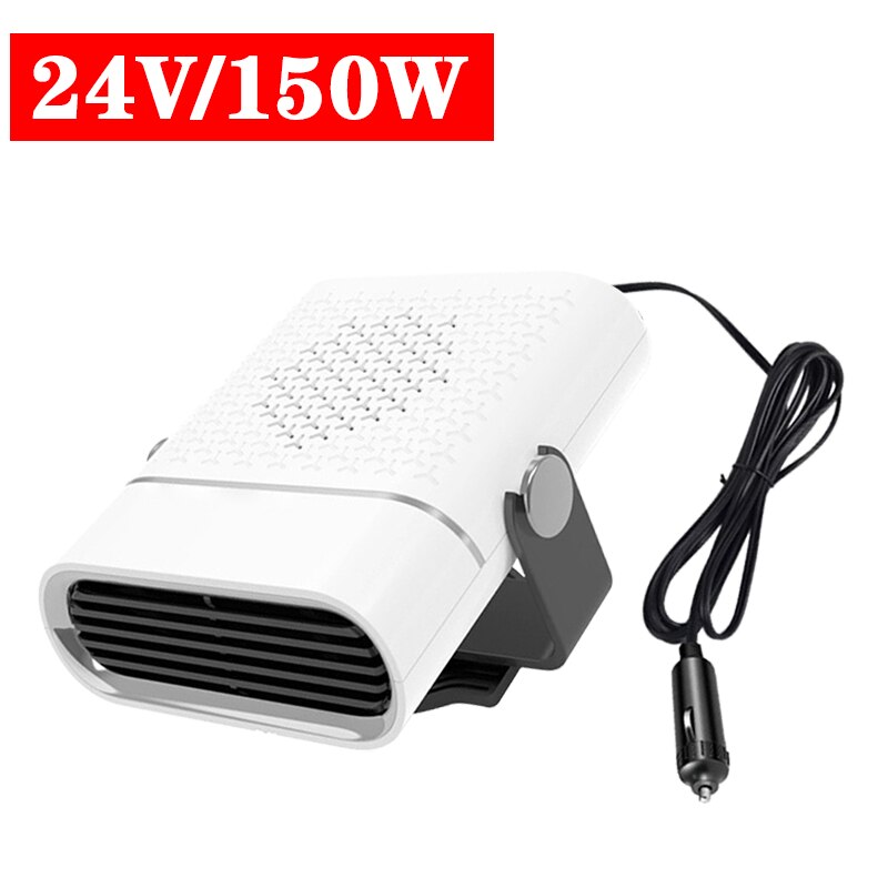1000W Car Heater Electric Heating Fan Defogging 12V/24V Portable Electric Dryer Windshield Demister Defroster For Car Home: Gray