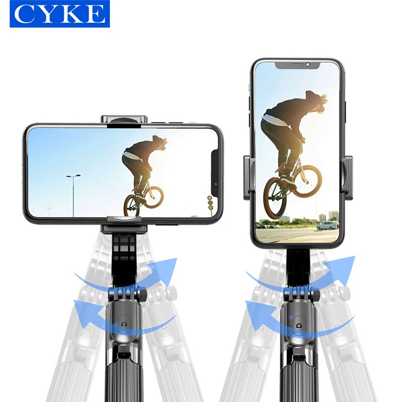 CYKE L08 Anti-shake Stabilizer Extendable Bluetooth Selfie Stick Mobile Phone Stand Lightweight Single-axis for phone gimbal