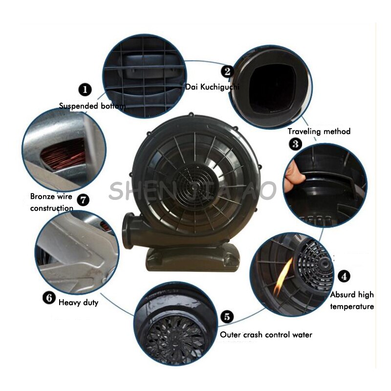 Electric Air Blower 750W Plastic Shell Blower Cartoon Advertising Balloon Model Inflatable Electric Blower 220V 1pc