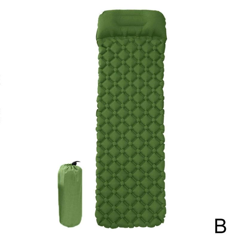 Colchonetas plegables con forma de diamante para acampar y senderismo, colchones ligeros y fáciles de almacenar: One-size-ArmyGreen