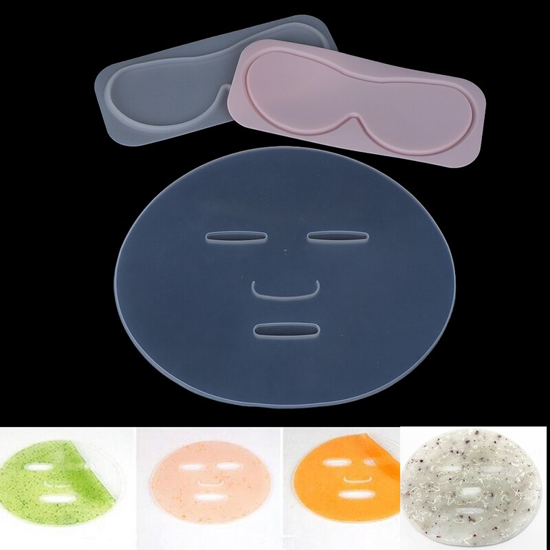 Molde reutilizable de silicona para mascarilla, 3 estilos, máquina para hacer mascarillas de frutas y verduras, máscara clara, bandeja de molde, herramienta de fabricación DIY