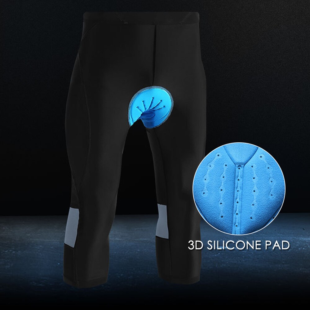 Pantalones de compresión para hombre, mallas, tela transpirable para correr, mallas negras para ciclismo, pantalones de verano para niño y hombre, bicicleta de montaña