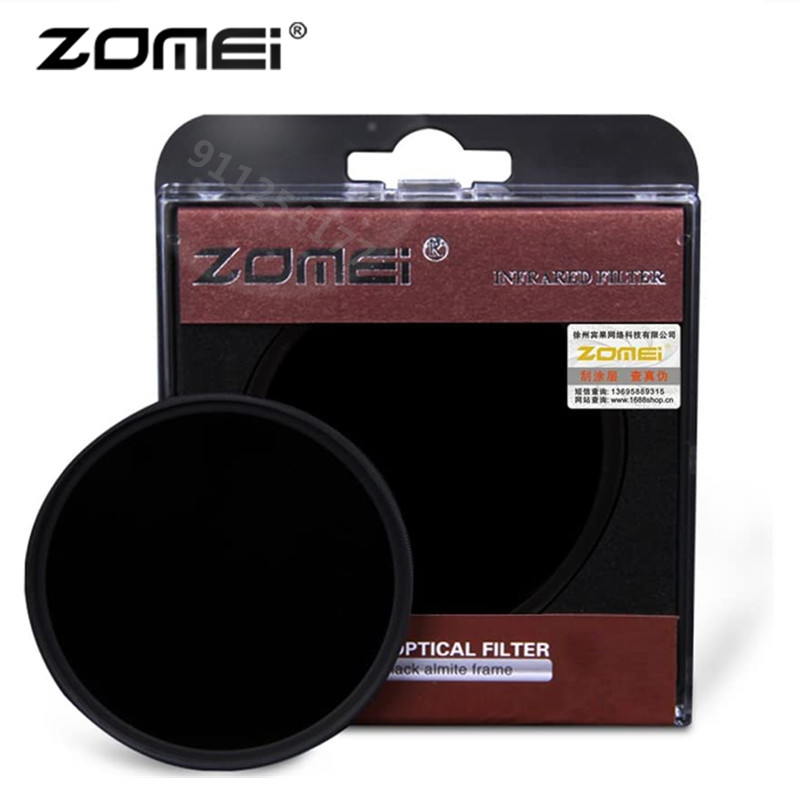 Zomei 680/720/760/850/950NM filtr podczerwieni IR lustro na podczerwień dla obiektyw do lustrzanki cyfrowej lustro slimmed Rimmed 46/49/52/55/58/62/67/72/77mm