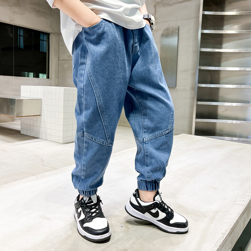 Jeans para meninos grandes, roupas infantis, moda casual, calças infantis legais, calças para meninos, roupas largas de verão para meninos, adolescentes