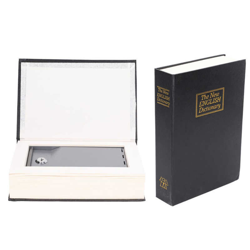 Simulation Book Safe Deposit Box Diversion Book Safe High Safety for Travelling for School for Home