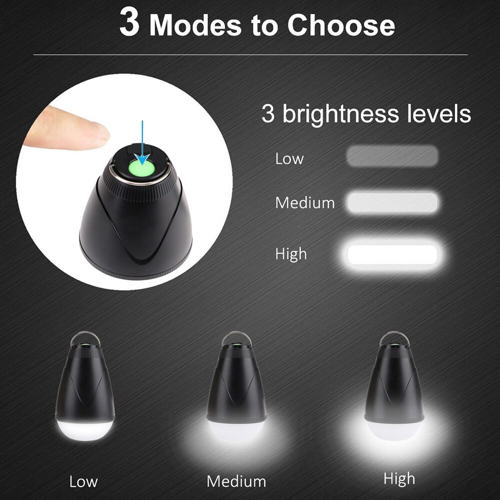 Waterproof Outdoor Camping Light With Remote Controller Built In Rechargeable Battery Portable Lantern Tent Light