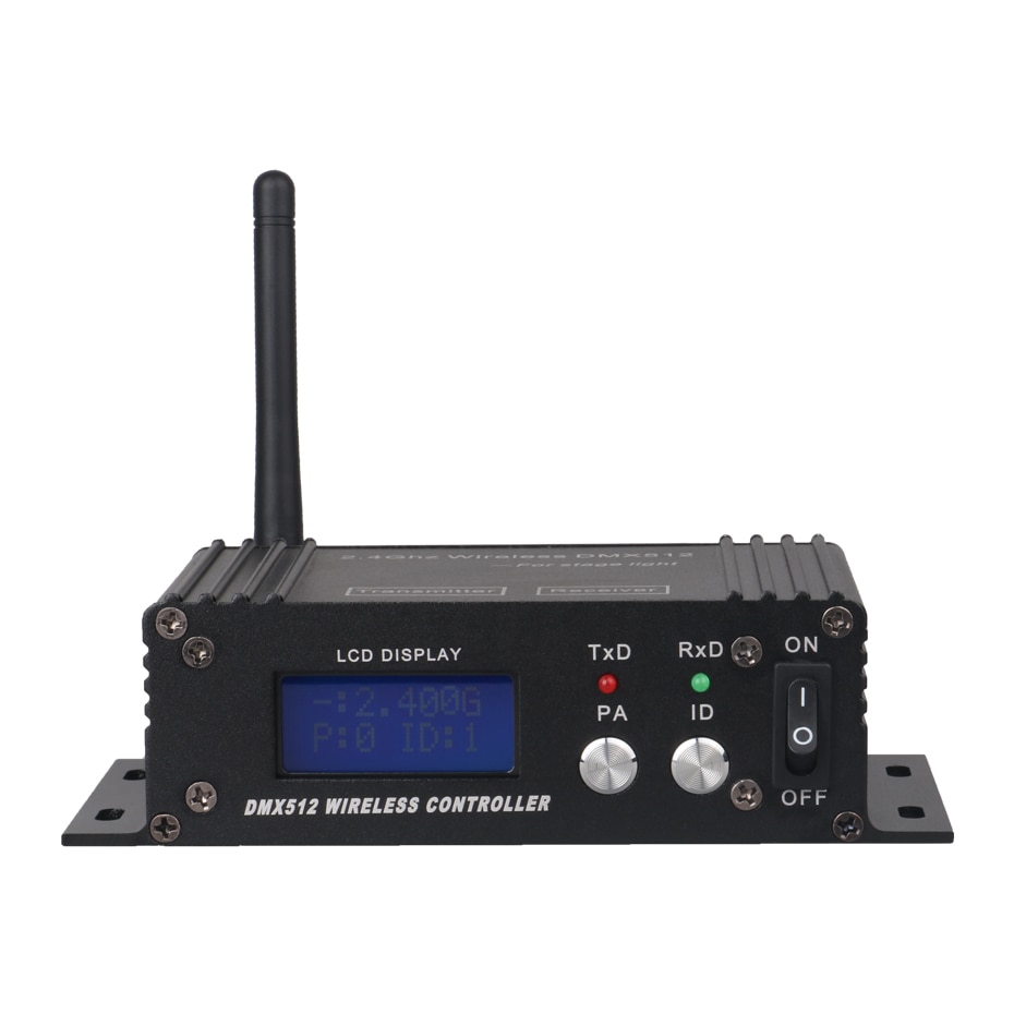 ALIEN 2.4G Wireless DMX 512 Controller Receiver Transmitter LCD Display Power Adjustable For Disco DJ Party Moving Head Light