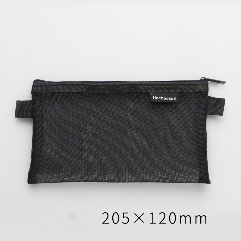 Prüfung transparent Bleistift fallen Büro Schüler Bleistift Fällen Schule Liefert Kawaii Stift Kasten Estuche Escolar Astuccio Scuola: 02-01 Schwarz