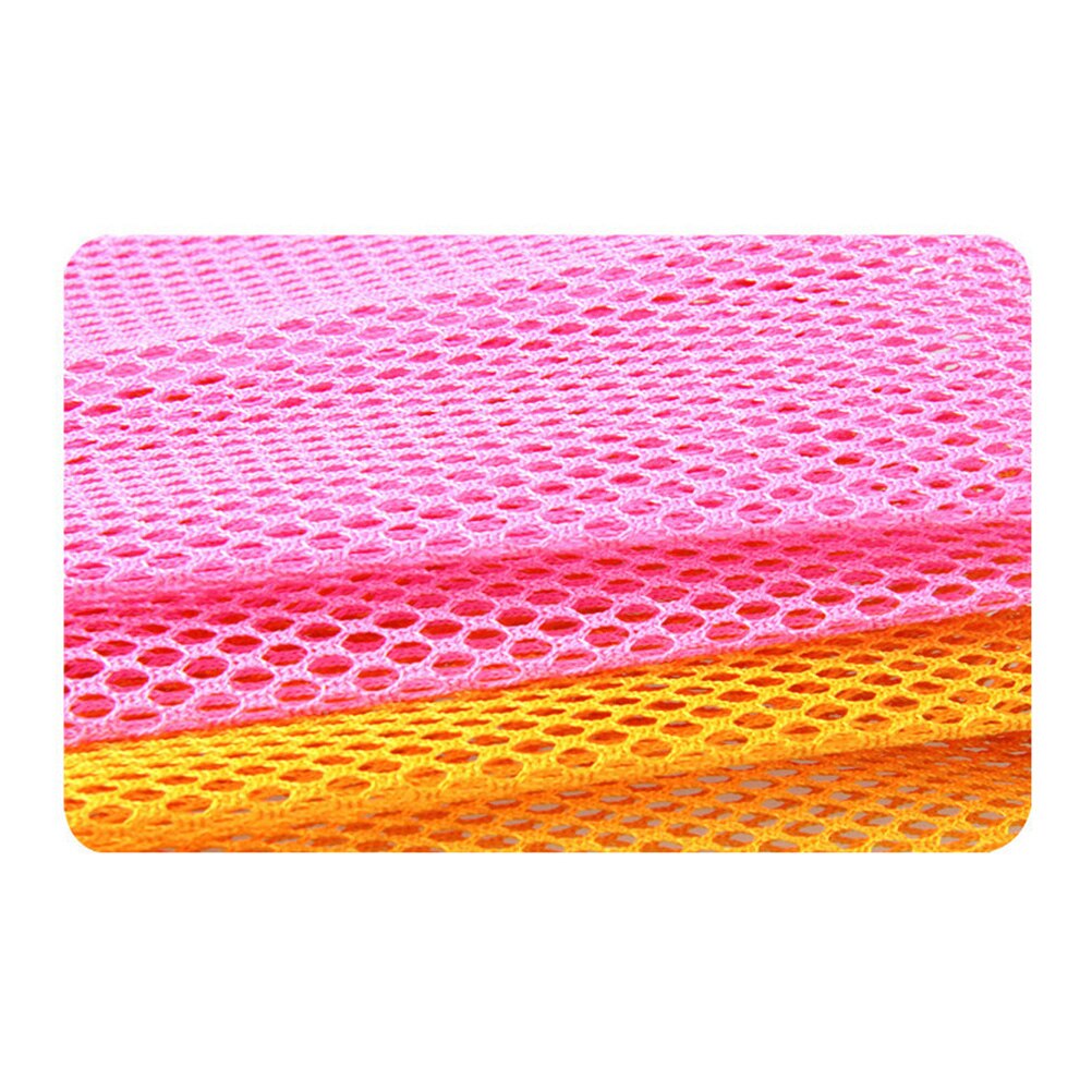 6PCS Mesh Non-stick Oil Dish Cloth Cleaning Cloth Rapid Dry Scourer Mesh Washing Cloths Kitchen Cleaning Cloths (Mixed Color)