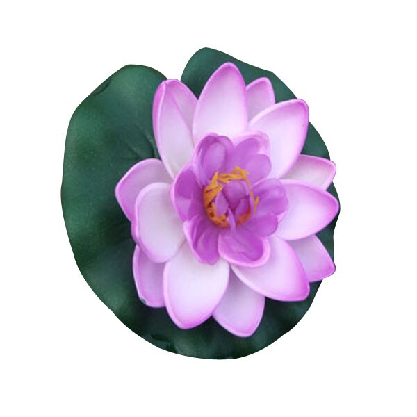 Wedding Decoration Artificial Flowers Floating Lotus Ornament for Aquarium Fish Tank Pond Water Lotus Home Swim Pool Decor: A2