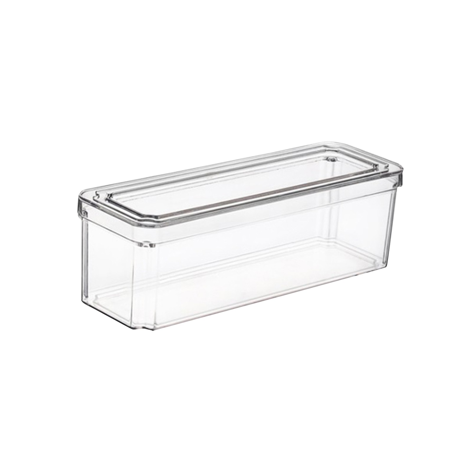 Neue Kühlschrank Organizer Behälter Stapelbare Kühlschrank Lebensmittel Lagerung Kasten Mit Griff Klar Kunststoff Speisekammer Lebensmittel Gefrierschrank Organizer Werkzeug: Braun