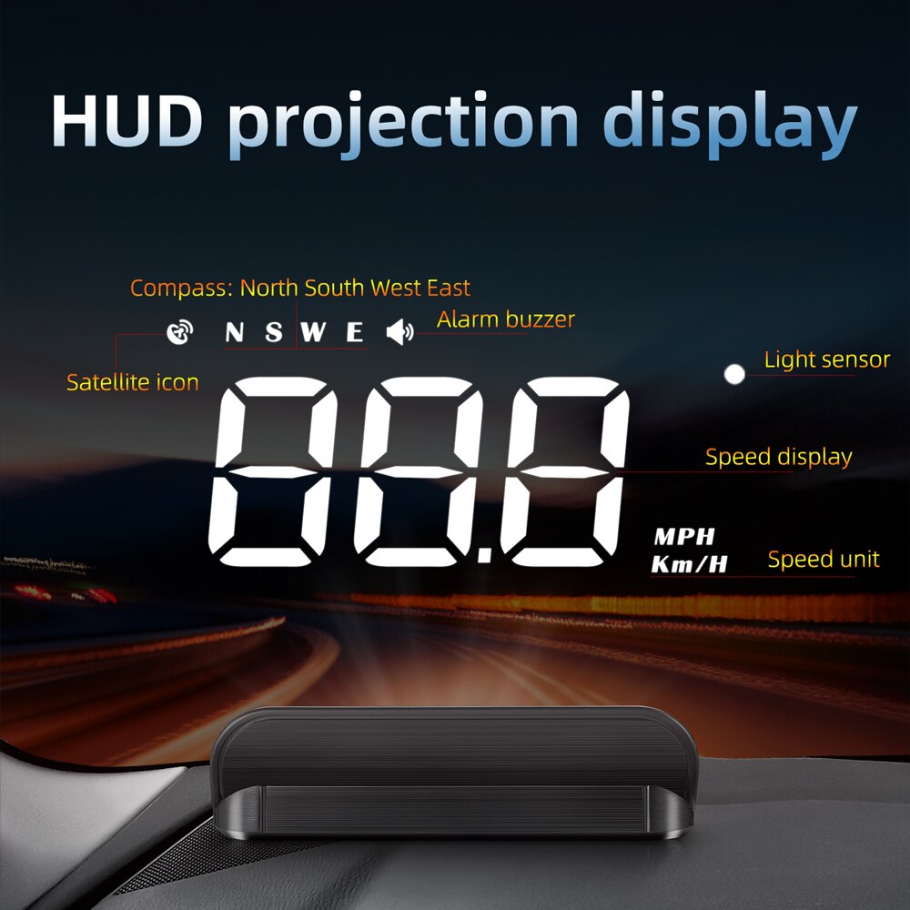 GPS HUD Work To All Cars Heads Up Display Universal Speedometer