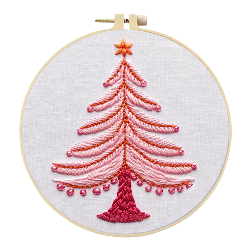 Borduursets met dierlijk gestempeld kruissteek en gekleurd draad van hoepeldoek: Black