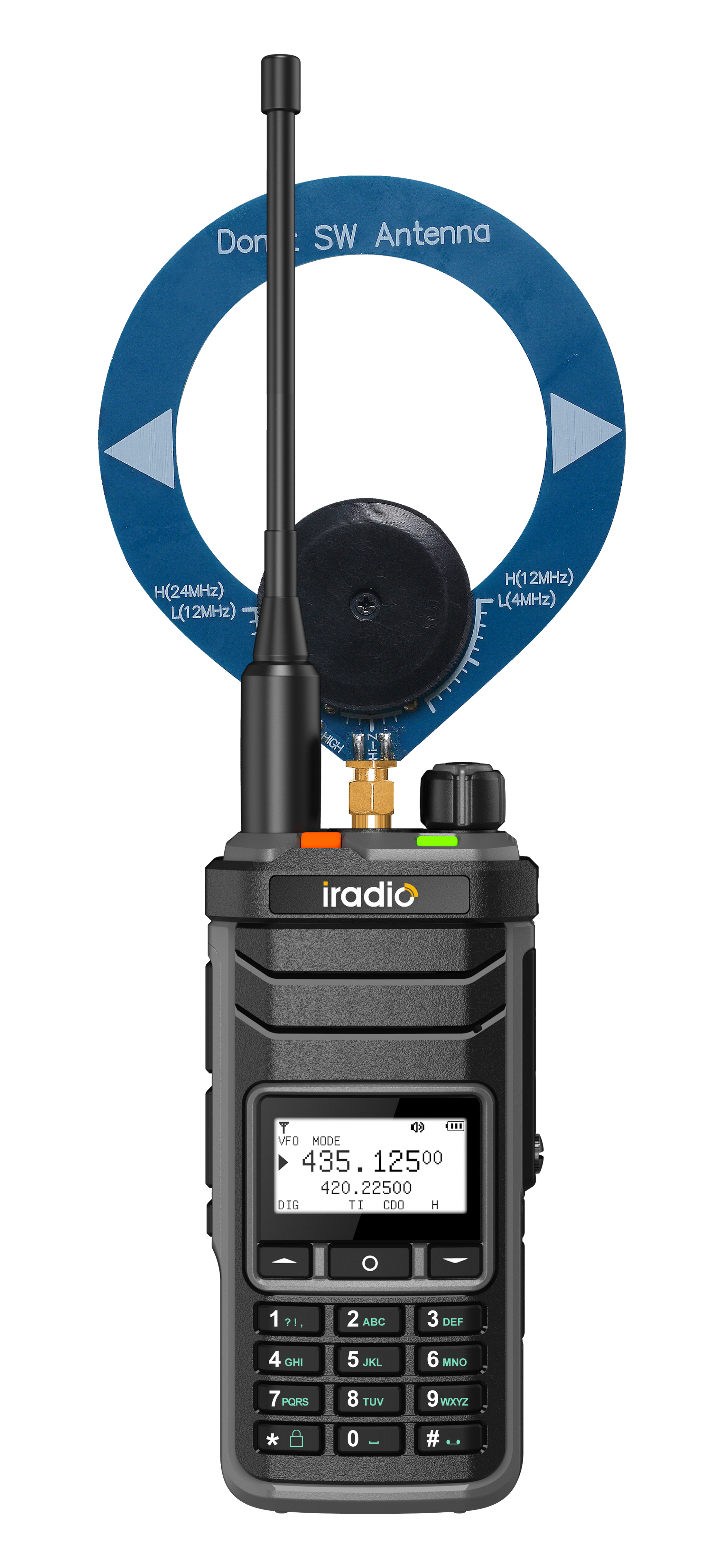 Iradio UV-88 Aviation Air Band AM FM USB CB Handheld Walkie Talkie LW MW SW SSBHF HF VHF UHF UV88: Beige / EU