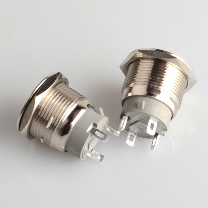 5V 19mm Momentary Push Button Metal Switch