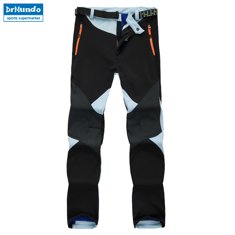 Utomhus vinter skidbyxor dam solft shell byxor plus size vattentäta snöbyxor tjockare fleece vandringsbyxor snowboardbyxor