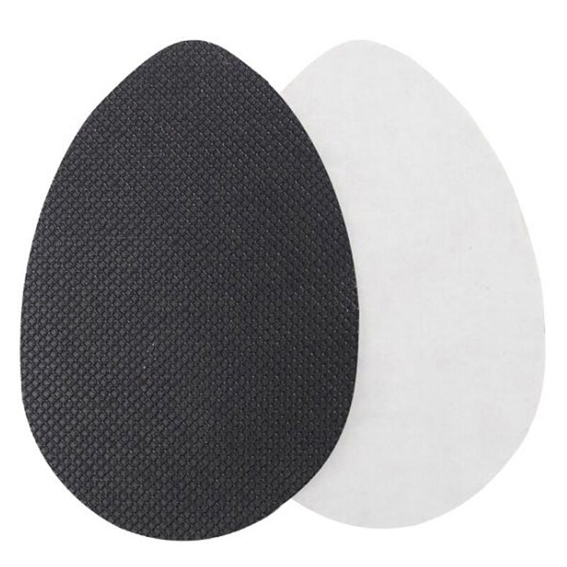 1 par auto-adesivo adesivos para salto alto anti-deslizamento sola sapatos protetor almofadas: Black